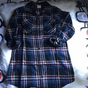 S&A plaid button up Sz S